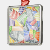 Crosshatch Quilt I Metalen Ornament (Links)