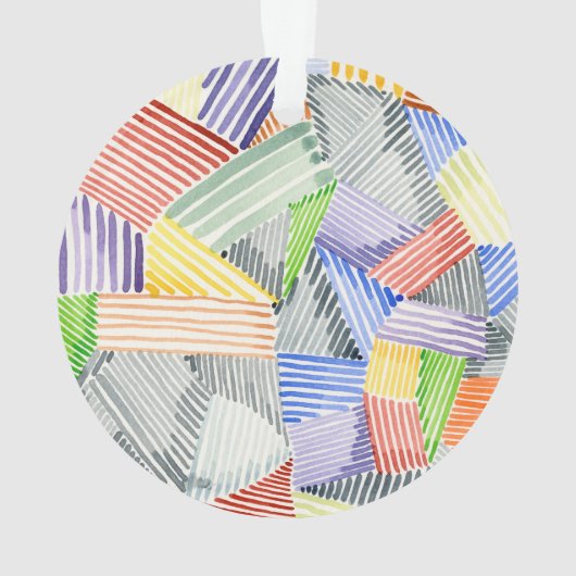 Crosshatch Quilt I Ornament (achterkant)