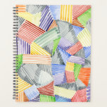 Crosshatch Quilt I Planner<br><div class="desc">Crosshatch Quilt I van Nikki Galapon. Dit kruising quilt ontwerp is gecreeerd gebruikend variërende lijnen,  dikten,  en kleuren die in een waterverf stijl worden gedaan.| 159738FN</div>