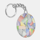 Crosshatch Quilt I Sleutelhanger (Voorkant Links)