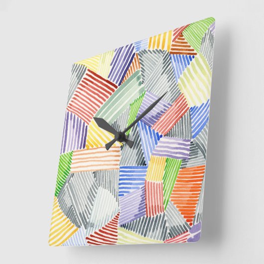 Crosshatch Quilt I Vierkante Klok (Hoek)