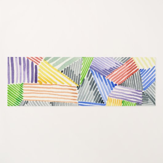 Crosshatch Quilt I Yogamat (Voorkant (horizontaal))