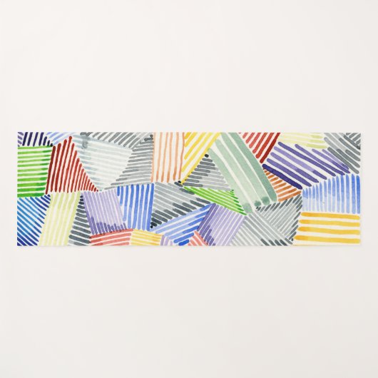 Crosshatch Quilt I Yogamat (Voorkant (horizontaal))