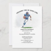 Crossing 40 Yard Amerikaans Football 40e verjaarda Kaart (Voorkant)