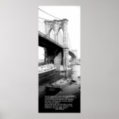 Crossing Brooklyn Veerboot New York City Walt Whit Poster (Voorkant)