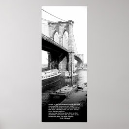 Crossing Brooklyn Veerboot New York City Walt Whit Poster