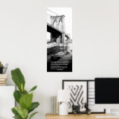 Crossing Brooklyn Veerboot New York City Walt Whit Poster (Thuiskantoor)