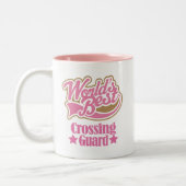 Crossing Guard Gift (beste werelden) Tweekleurige Koffiemok (Links)