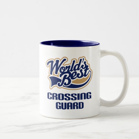 Crossing Guard Gift (beste werelden) Tweekleurige Koffiemok (Rechts)
