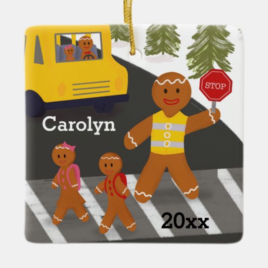 Crossing Guard Personalized Crosswalk Attendant Keramisch Ornament (Voorkant)
