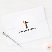 Crossing Guard Ronde Sticker (Envelop)