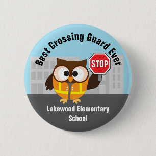 Crossing Guard School Safety Patrol Hartelijk dank Ronde Button 5,7 Cm