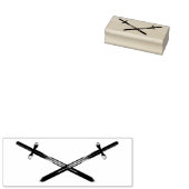 Crossing Swords Rubber Stamp Rubberstempel (Gestempeld)