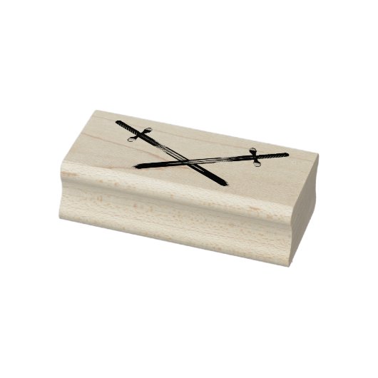 Crossing Swords Rubber Stamp Rubberstempel (Stempel)