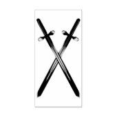 Crossing Swords Verticale Rubber Stamp Rubberstempel (Afrduk)