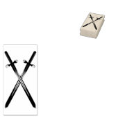 Crossing Swords Verticale Rubber Stamp Rubberstempel (Gestempeld)