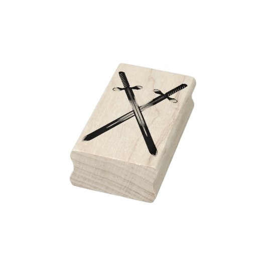 Crossing Swords Verticale Rubber Stamp Rubberstempel (Stempel)