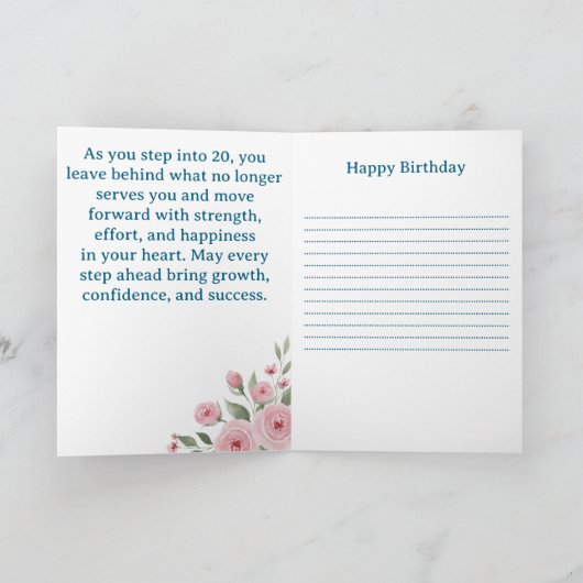 Crossing the Bridge Forward, Birthday Kaart (Binnen)