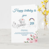 Crossing the Bridge Forward, Birthday Kaart (Gele Bloem)