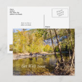 Crossing The Buffalo River Get Well Postcard Briefkaart (Voorkant / Achterkant)