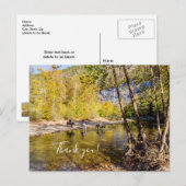 Crossing The Buffalo River Thank you Postcard Briefkaart (Voorkant / Achterkant)