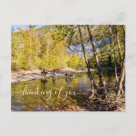 Crossing The Buffalo River Thinking Of U Postcard Briefkaart (Voorkant)