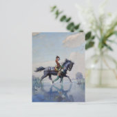 "Crossing the Fens" door NC Wyeth Briefkaart (Staand voorkant)