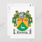 Crossley Family Crest Briefkaart (Voorkant / Achterkant)
