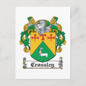 Crossley Family Crest Briefkaart (Voorkant)