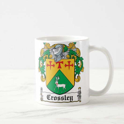 Crossley Family Crest Koffiemok (Rechts)