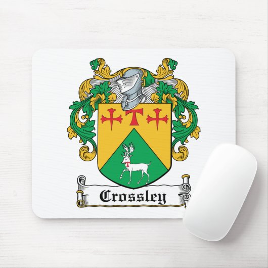 Crossley Family Crest Muismat (Met muis)