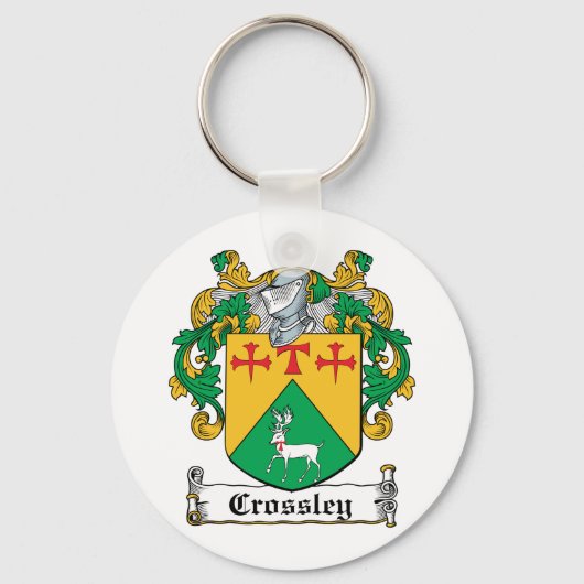 Crossley Family Crest Sleutelhanger (Voorkant)