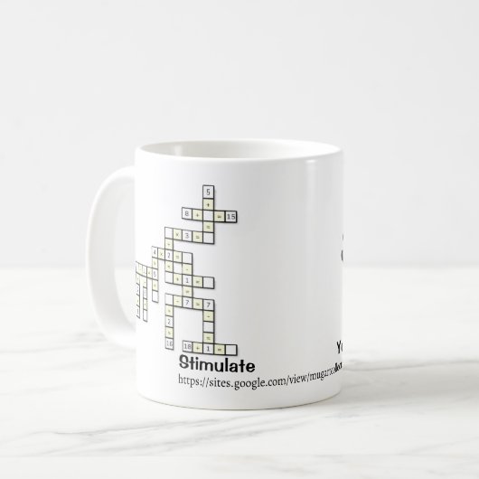 Crossmath Puzzel 2 Koffiemok (Voorkant links)