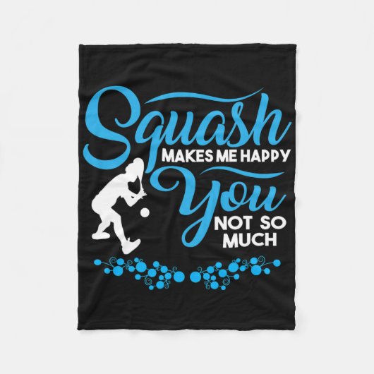 Crossminton Racquetball Speed Badminton Player Squ Fleece Deken (Voorkant)