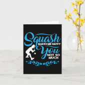 Crossminton Racquetball Speed Badminton Player Squ Kaart (Gele Bloem)