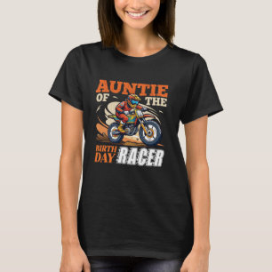Crossmotorfeest Tante Van De Verjaardag Racer Them T-shirt