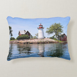 Crossover Island Lighthouse New York Accent Pillow Kussen