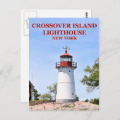 Crossover Island Lighthouse, New York Briefkaart (Voorkant / Achterkant)
