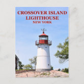 Crossover Island Lighthouse, New York Briefkaart (Voorkant)