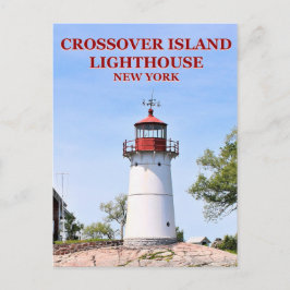 Crossover Island Lighthouse, New York Briefkaart