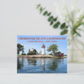 Crossover Island Lighthouse, New York Briefkaart (Staand voorkant)