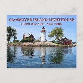 Crossover Island Lighthouse, New York Briefkaart