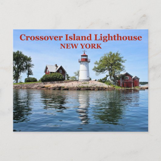 Crossover Island Lighthouse, New York Briefkaart (Voorkant)