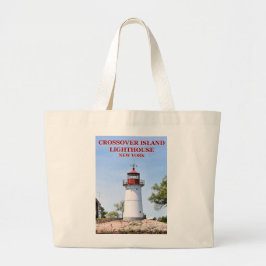Crossover Island Lighthouse, New York Canvas tas