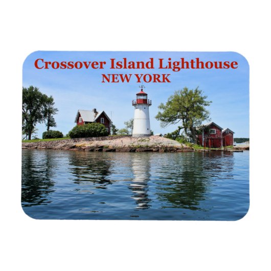 Crossover Island Lighthouse, New York Flexi-Magnet Magneet (Horizontaal)