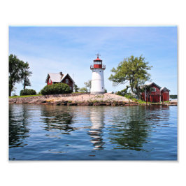 Crossover Island Lighthouse, New York Photo Print Foto Afdruk