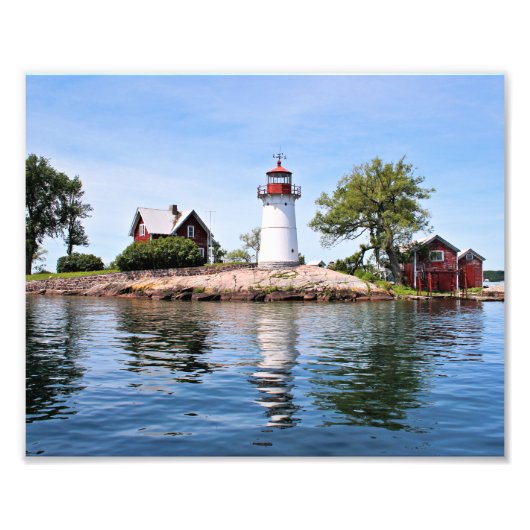 Crossover Island Lighthouse, New York Photo Print Foto Afdruk (Voorkant)