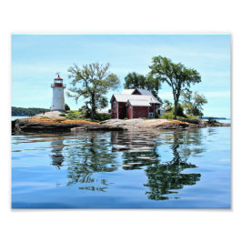 Crossover Island Lighthouse, New York Photo Print Foto Afdruk