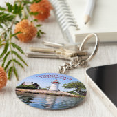 Crossover Island Lighthouse, New York Sleutelhange Sleutelhanger (Zijkant)