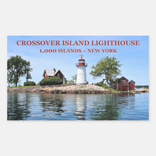 Crossover Island Lighthouse, New York Stickers (Voorkant)